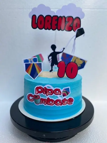 Topo de bolo Pipa Combate