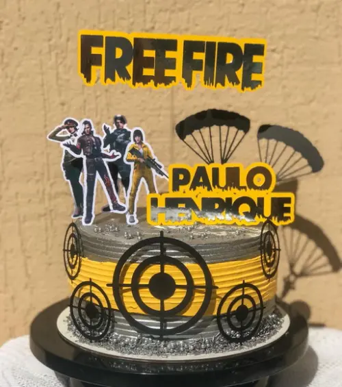 Topo de bolo Free Fire