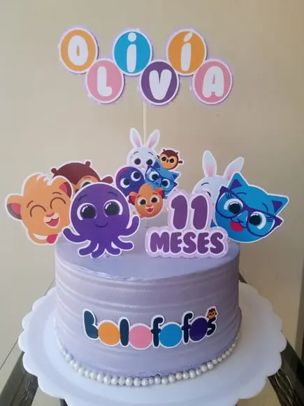 Topo de bolo Bolofofos
