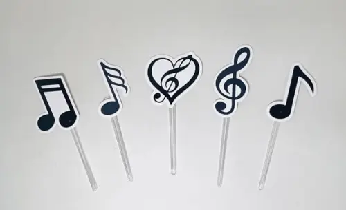 Topper para Doce Notas Musicais