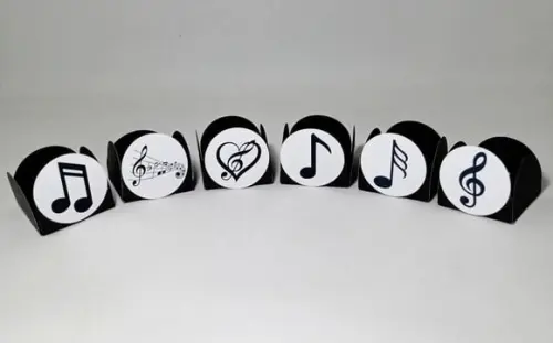 Forminhas para Doce Notas Musicais