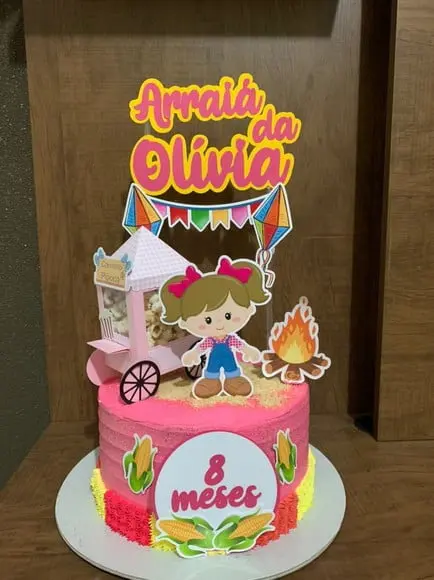 Topo de bolo Festa Junina