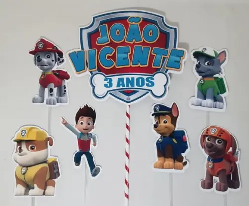 Topo de Bolo Patrulha Canina