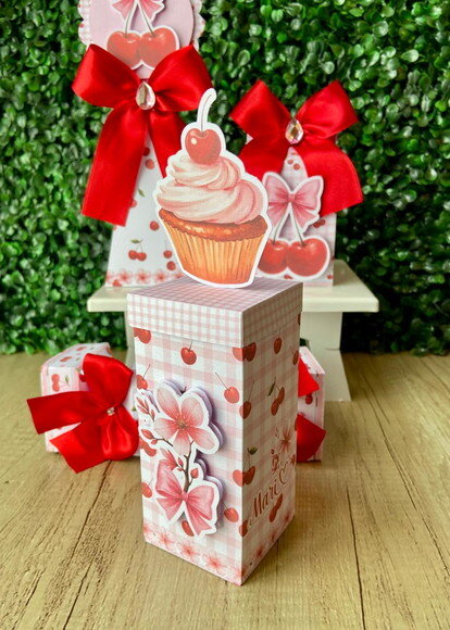 Kit Festa Personalizada Cerejinhas (25 Peças)