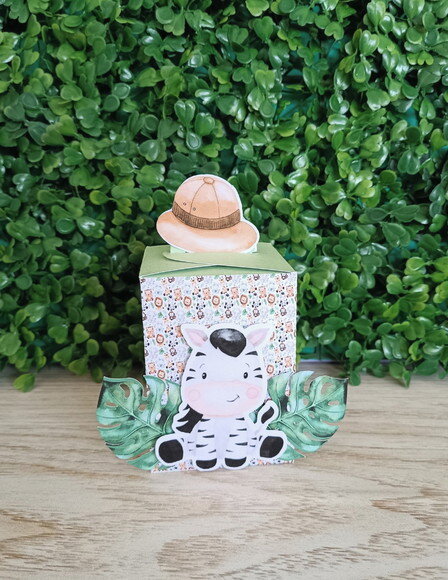 Kit personalizado Safari aquarela ( 40 peças )