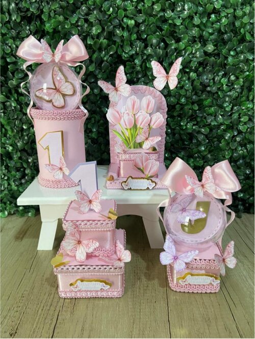 Kit personalizado Luxo Jardim das Borboletas (20 peças)
