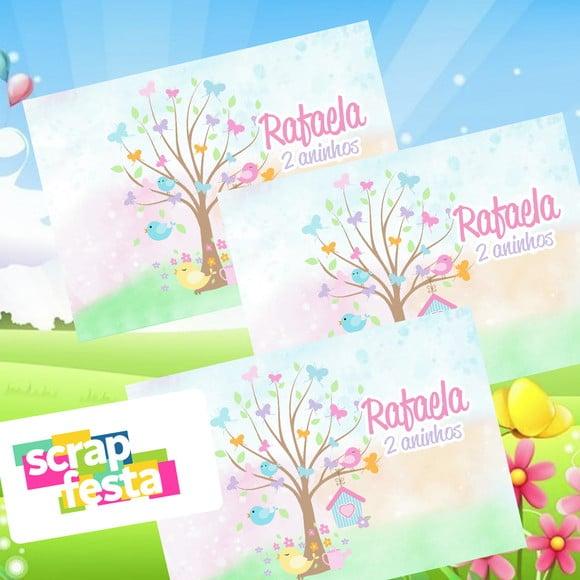 Adesivo Personalizado Retangular 6,5x9 Princesas Castelo
