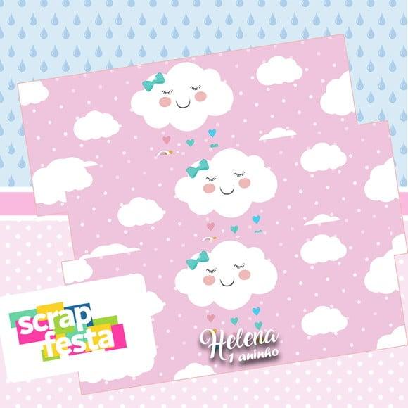 Adesivo Personalizado Retangular 4x10 Chuva de Amor