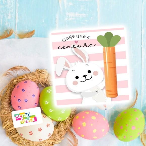 Card para Chocolate Baton/bis Personalizado Festa Páscoa