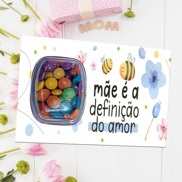 Cartão Card Blister com Confete Dia das Mães