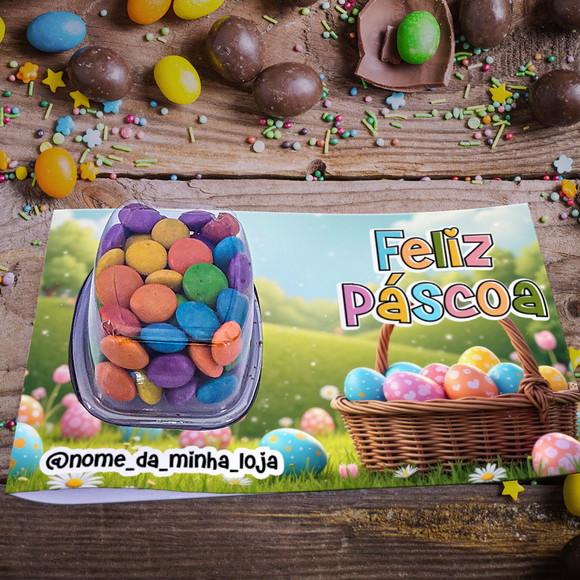 Cartão de Páscoa Blister com Confete Coelho