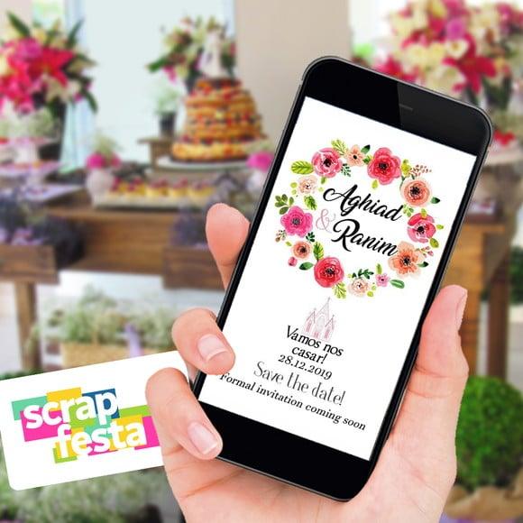 Convite Arte Digital Save the date