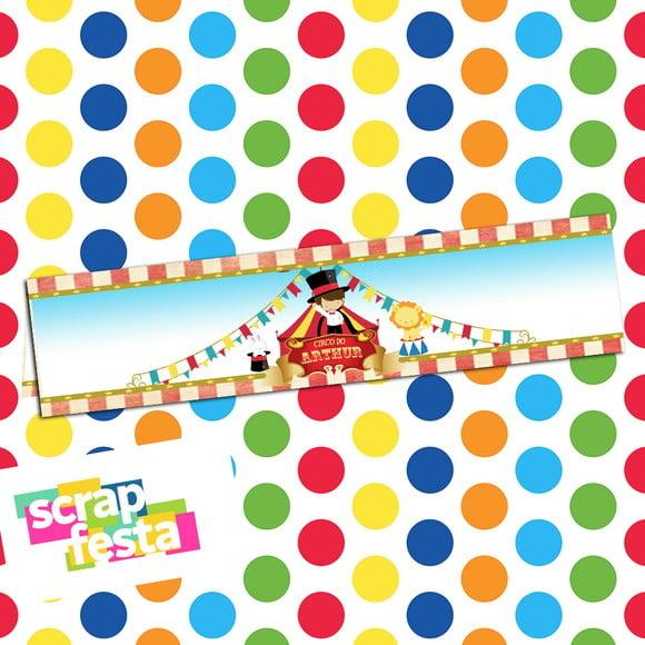 Lapela/solapa Personalizada Festa Circo