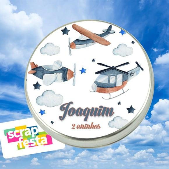 Latinhas Personalizadas Festa Aviador, Aviação