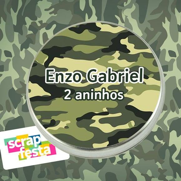 Latinhas Personalizadas Festa Exército, Militar