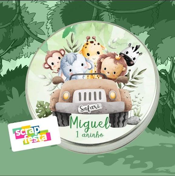 Latinhas Personalizadas Festa Safari Cute