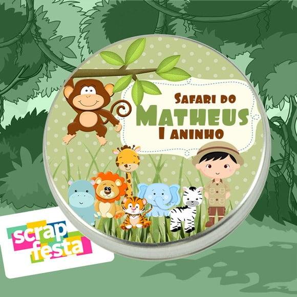Latinhas Personalizadas Festa Safari