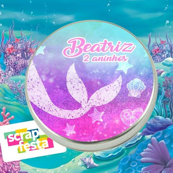 Latinhas Personalizadas Festa Sereia