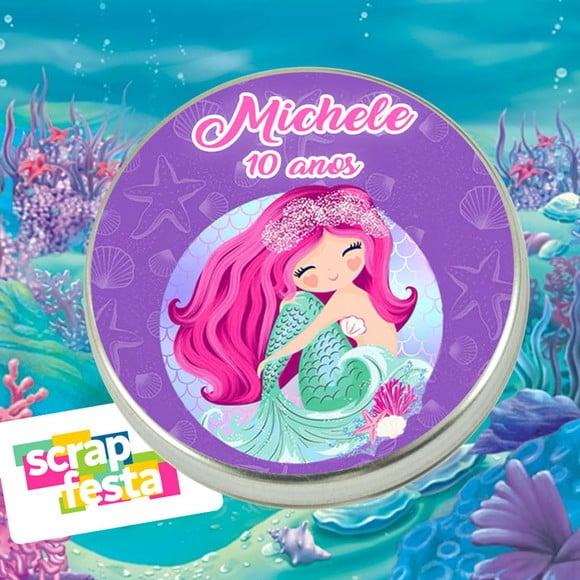 Latinhas Personalizadas Festa Sereia