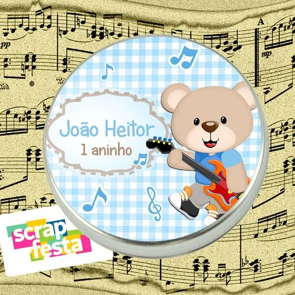 Latinhas Personalizadas Festa Urso Musical