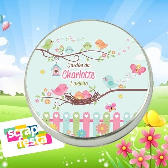 Latinhas Personalizadas Jardim Encantado