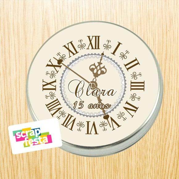 Latinhas Personalizadas Relógio
