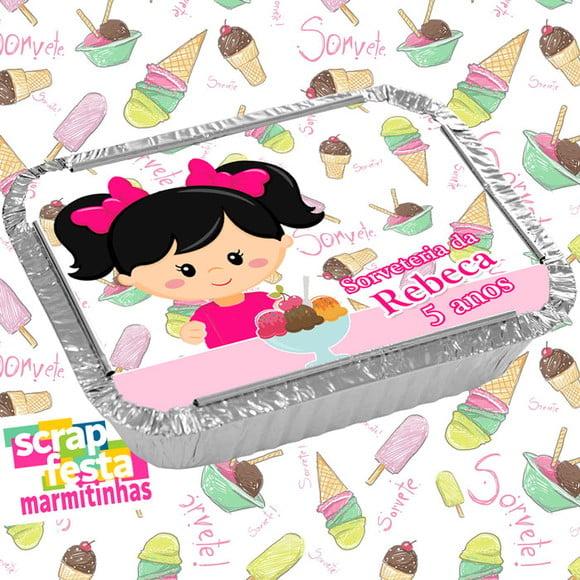 Marmitinha Personalizada Festa Sorveteria