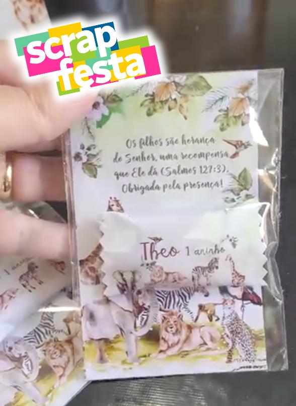 Card com Bala Personalizada Festa Natal