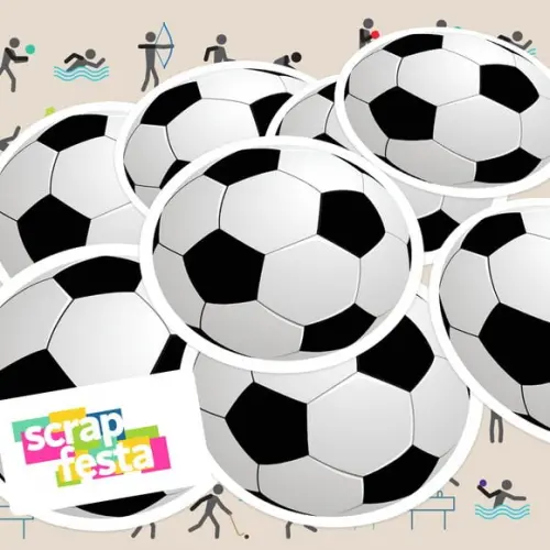 Adesivo 5 cm Redondo Personalizado Festa Futebol