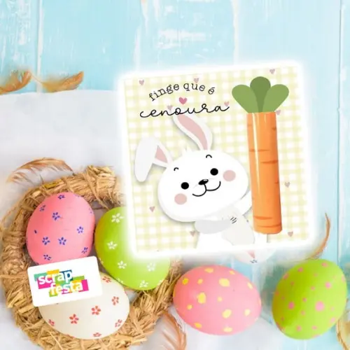 Card para Chocolate Baton/bis Personalizado Festa Páscoa