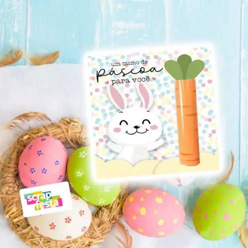Card para Chocolate Baton/bis Personalizado Festa Páscoa