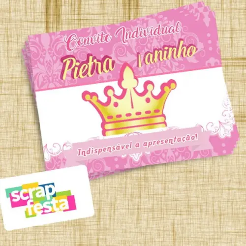 Convite Individual Personalizado Provençal