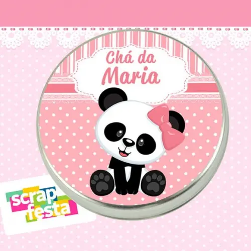 Latinha de Chá de Bebê Latinhas Menina