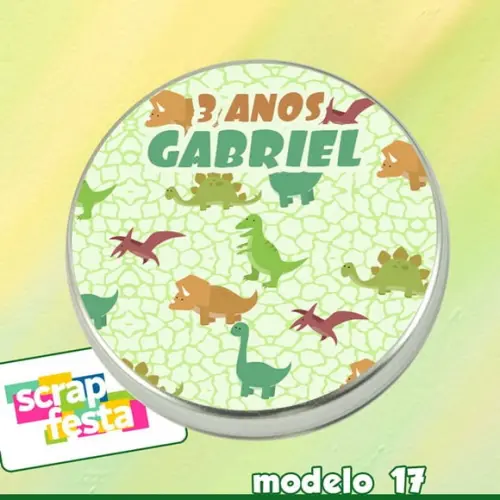 Latinhas Personalizada Festa Dinossauro