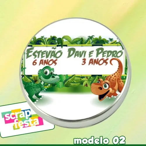 Latinhas Personalizada Festa Dinossauro