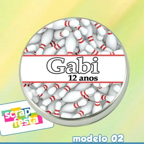 Latinhas Personalizadas Boliche