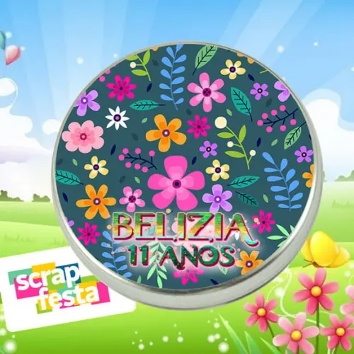 Latinhas Personalizadas Encanto Flores