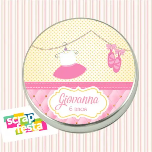 Latinhas Personalizadas Festa Bailarina