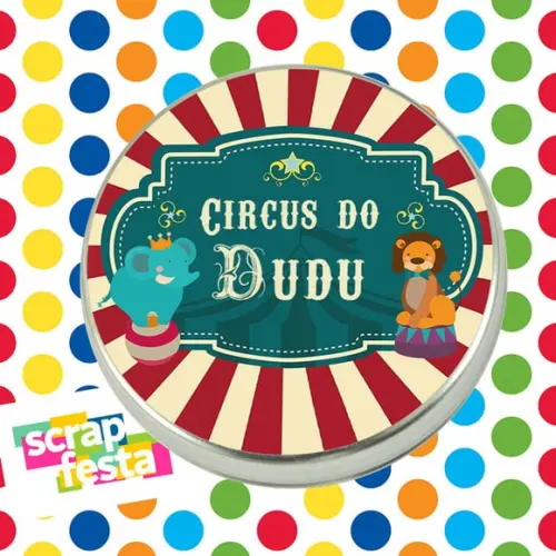 Latinhas Personalizadas Festa Circo