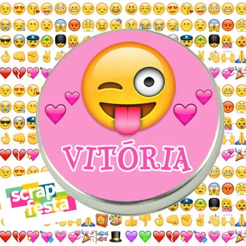 Latinhas Personalizadas Festa Emoticons