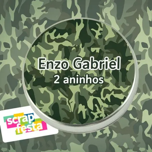 Latinhas Personalizadas Festa Exército, Militar