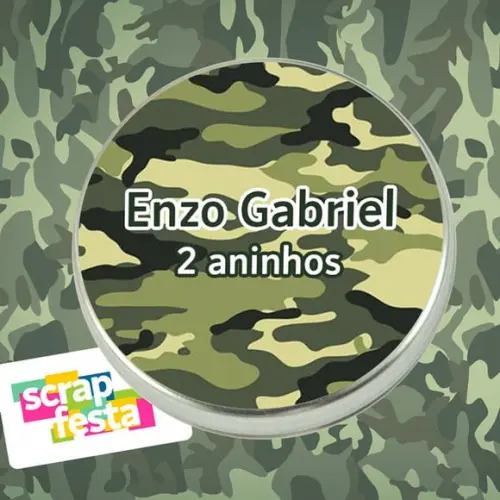 Latinhas Personalizadas Festa Exército, Militar