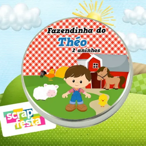 Latinhas Personalizadas Festa Fazendinha