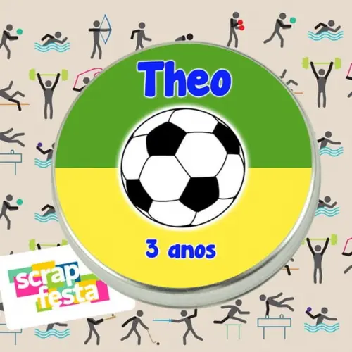 Latinhas Personalizadas Festa Futebol Copa do Mundo Brasil