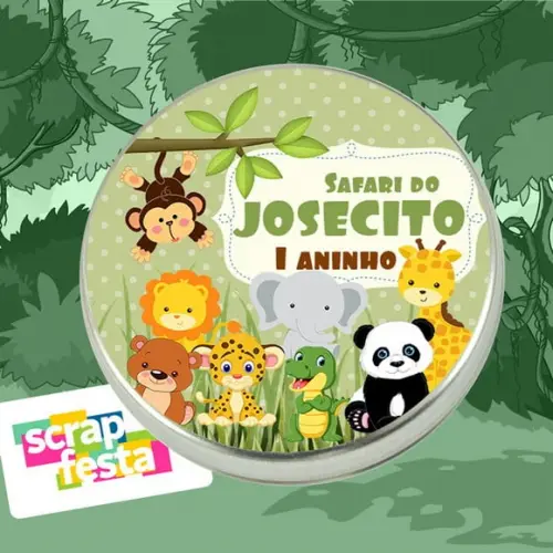 Latinhas Personalizadas Festa Safari