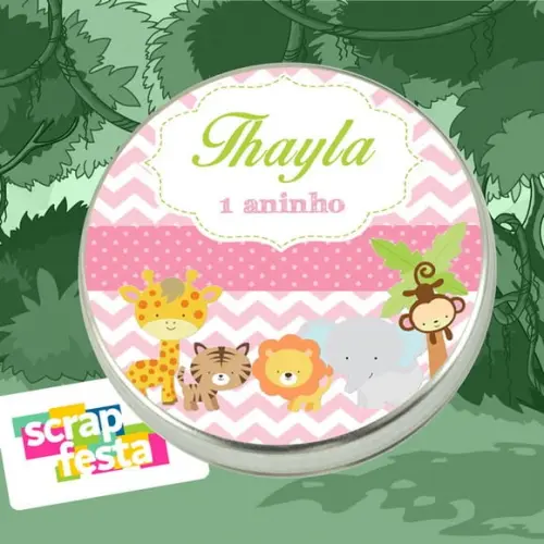 Latinhas Personalizadas Festa Safari