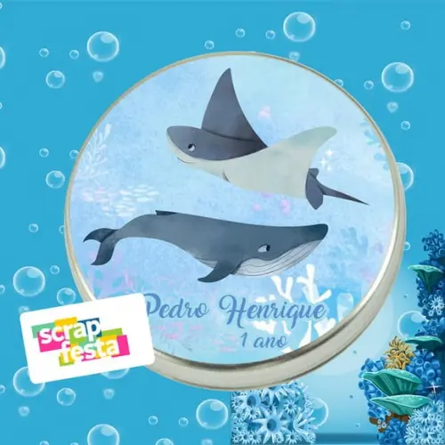 Latinhas Personalizadas Fundo do Mar