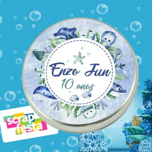 Latinhas Personalizadas Fundo do Mar