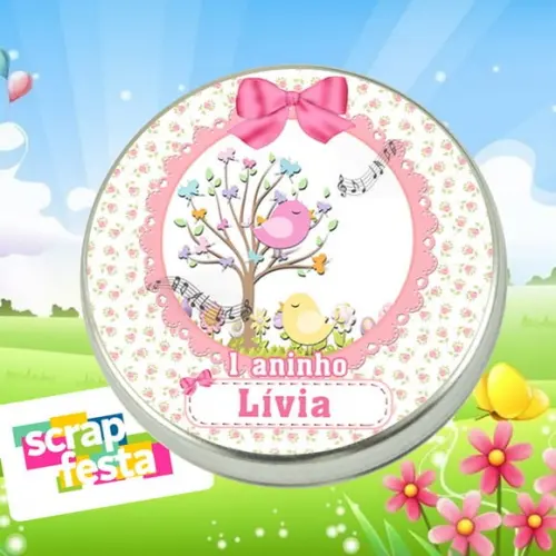 Latinhas Personalizadas Jardim Encantado