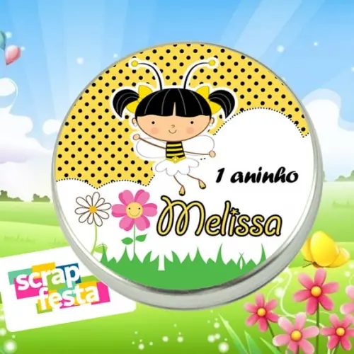 Latinhas Personalizadas Jardim Encantado Abelhinha